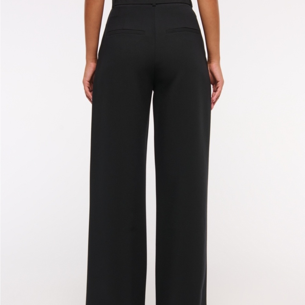 Abercrombie & Fitch Black Wide-Leg Trousers - Picture 3 of 8